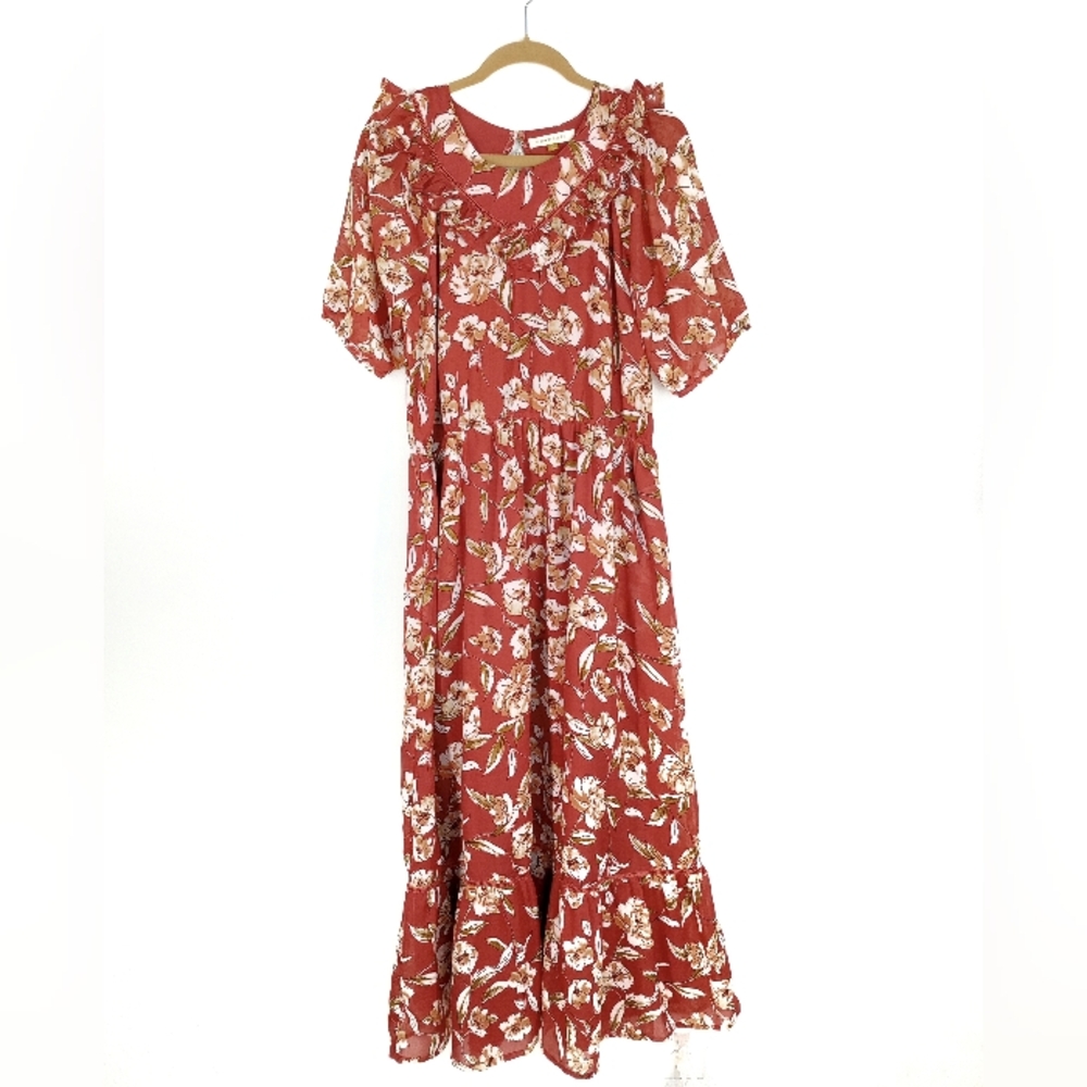Downeast Floral Maxi Dress Size XL